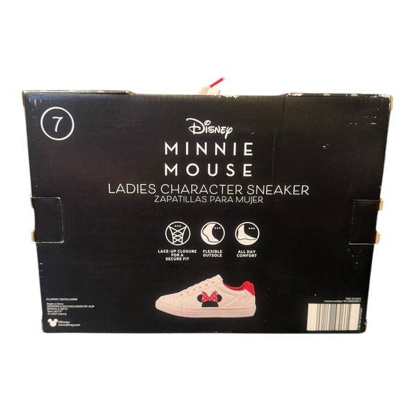 Disney Minnie Mouse White Sneakers size 7 - Picture 5 of 6